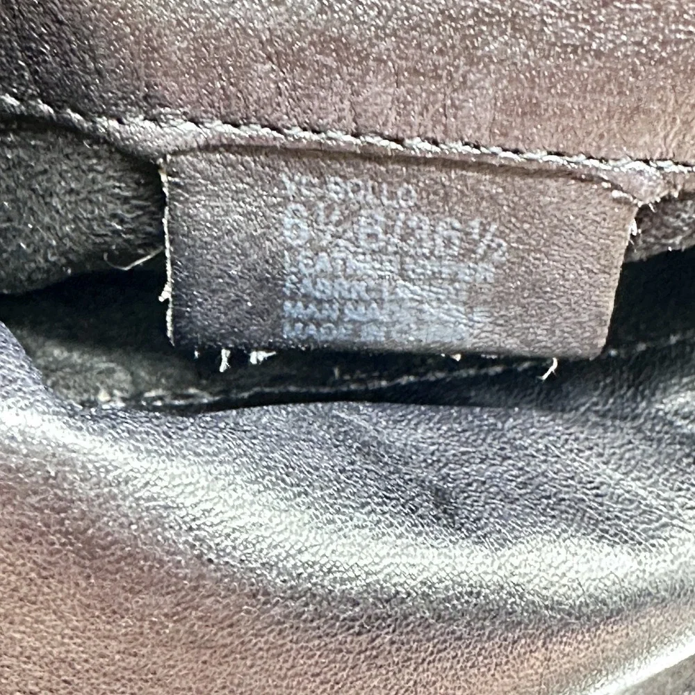 Vince Camuto Bollo Black Leather Knee High Biker Moto Goth Studded Boots 6.5 B - Picture 14 of 16